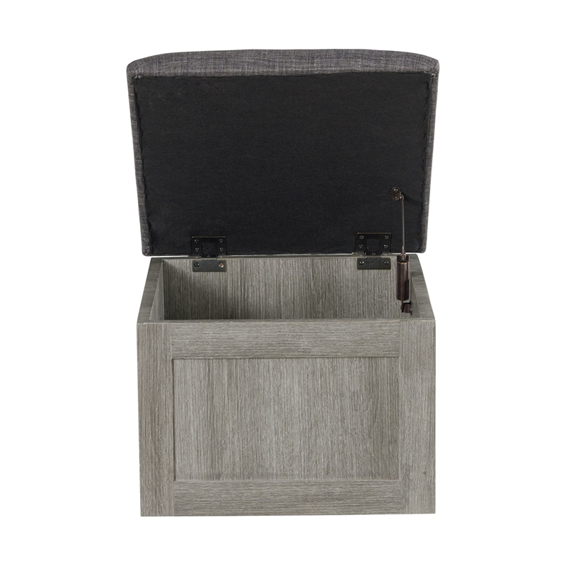 Pemberly Row 2PC Occasional Set of Coffee Table and End Table in Gray