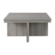Pemberly Row 2PC Occasional Set of Coffee Table and End Table in Gray