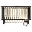 Pemberly Row Transitional Twin Over Full Bunk Bed in Espresso