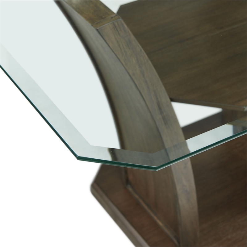 Pemberly Row Transitional Rectangular Dining 5PC Set in Walnut