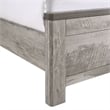 Pemberly Row Transitional Wood Twin Panel Bed in Gray Finish