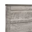 Pemberly Row Transitional Wood Twin Panel Bed in Gray Finish
