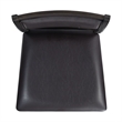 Pemberly Row Transitional Counter Height Faux Leather Side Chair Set