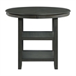 Pemberly Row Transitional Counter Height Dining Table in Gray