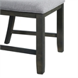 Pemberly Row Transitional Standard Height Side Chair Set in Gray