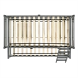 Pemberly Row Transitional Wood Twin Over Full Bunk Bed in Gray