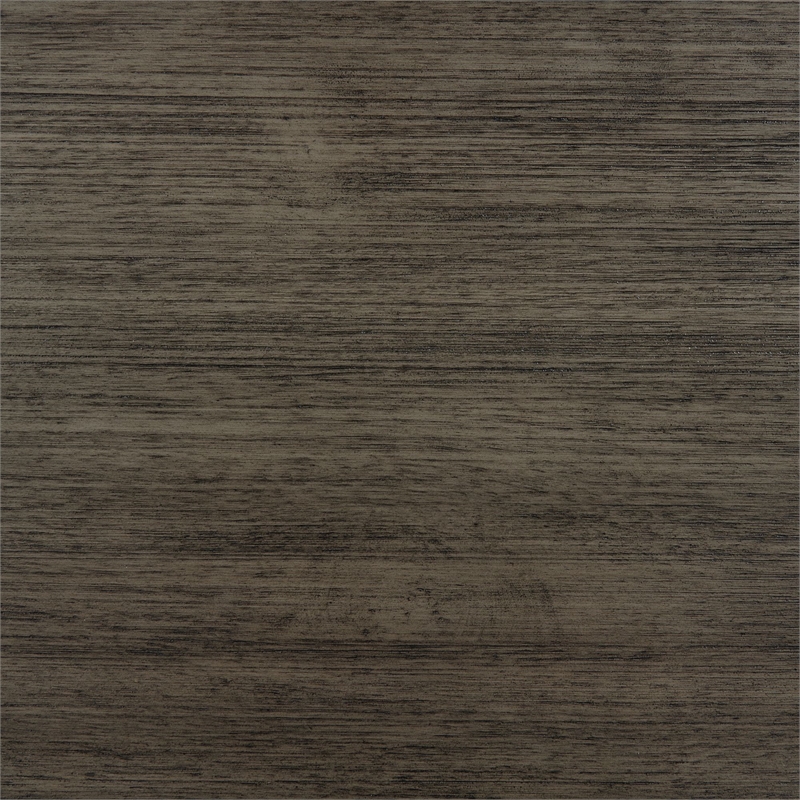 Pemberly Row Transitional Glass Top Square End Table in Gray