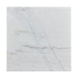 Pemberly Row Contemporary Square End Table with White Marble Top