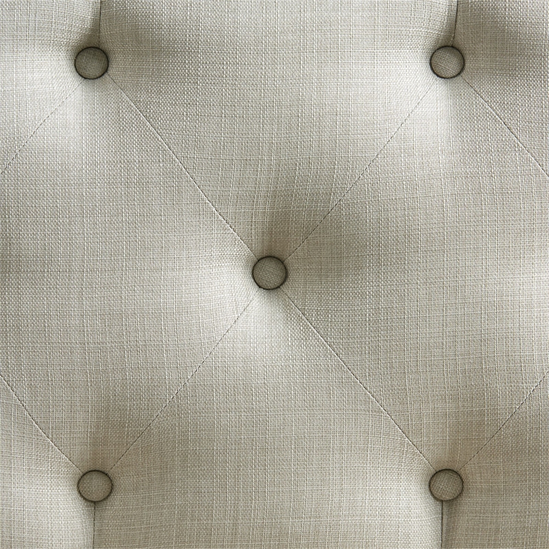 Pemberly Row Polyester Upholstered Dining Sectional in Gray