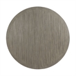 Pemberly Row Transitional Round to Oval Silhouette Dining Table in Gray