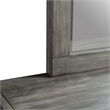 Pemberly Row Transitional 6-Drawer Wood Dresser & Mirror Set in Gray