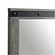 Pemberly Row Transitional 6-Drawer Wood Dresser & Mirror Set in Gray