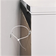 Pemberly Row Contemporary 5-Drawer Flip-Top Chest in White Finish