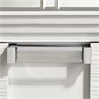 Pemberly Row Contemporary Vanity Set with USB in White Finish