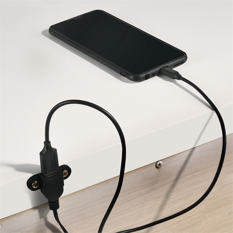 Pemberly Row Contemporary Queen Storage 3PC Bedroom Set in White