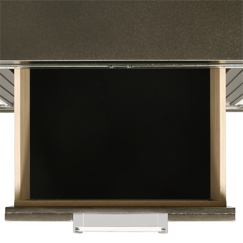 Pemberly Row Contemporary 3PC Vanity Set with LED Mirror in Copper