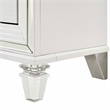 Pemberly Row Contemporary 3PC Vanity Set with LED Mirror in White