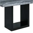 Pemberly Row Transitional Marble Counter Height Table in Gray