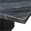 Pemberly Row Transitional Marble Counter Height Table in Gray