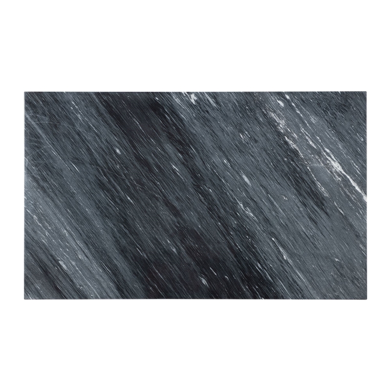 Pemberly Row Transitional Marble Counter Height Table in Gray