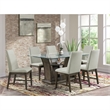 Pemberly Row Transitional Rectangular Dining Table in Gray Finish