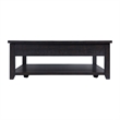 Pemberly Row Contemporary Square Coffee Table in Espresso Finish