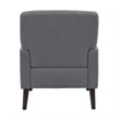 Pemberly Row Transitional May Chair in 8077 Boucle Gray & Espresso