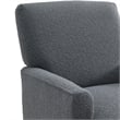 Pemberly Row Transitional May Chair in 8077 Boucle Gray & Espresso