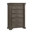 Pemberly Row Transitional King Storage 3PC Bedroom Set in Gray