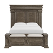 Pemberly Row Transitional Wood Queen Storage Bed in Gray Finish