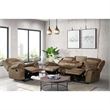 Pemberly Row Traditional 3PC Living Room Set in Brown Finish