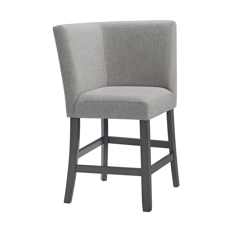 Pemberly Row Transitional 8PC Counter Height Dining Set in Gray