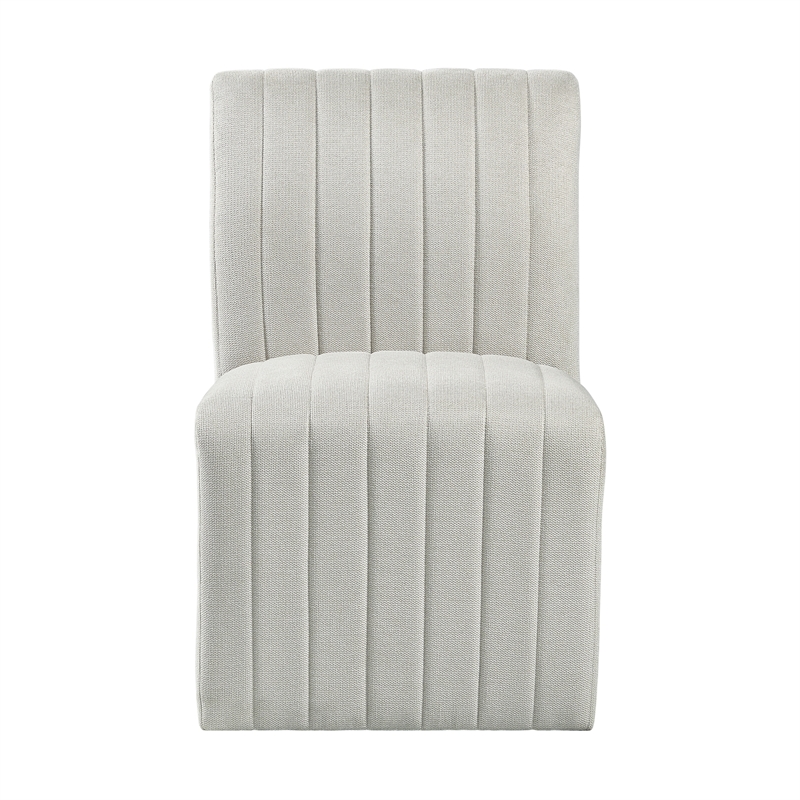 Pemberly Row Dining Side Chair in Beige Linen (2 Per Carton)