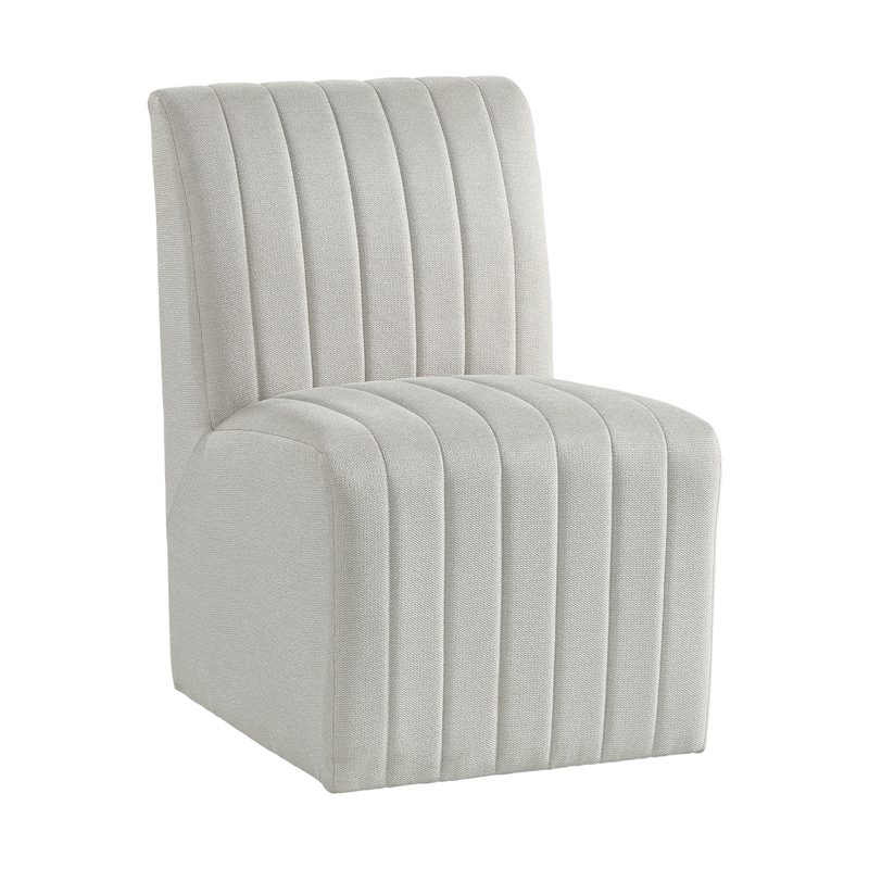 Pemberly Row Dining Side Chair in Beige Linen (2 Per Carton)