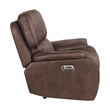 Pemberly Row Power Motion Recliner-Power Head Recliner-Brown