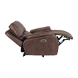 Pemberly Row Power Motion Recliner-Power Head Recliner-Brown