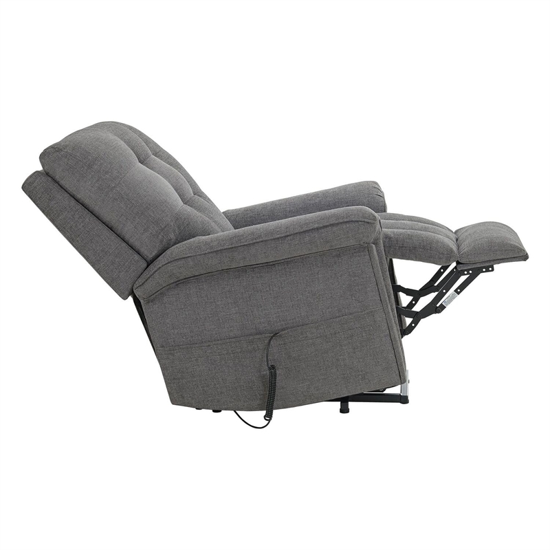 Pemberly Row Power Motion Lift Chair - 15337-2 Ribbit Charcoal