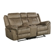 Pemberly Row 2PC Living Room Set in T101 Brown-Sofa & Loveseat