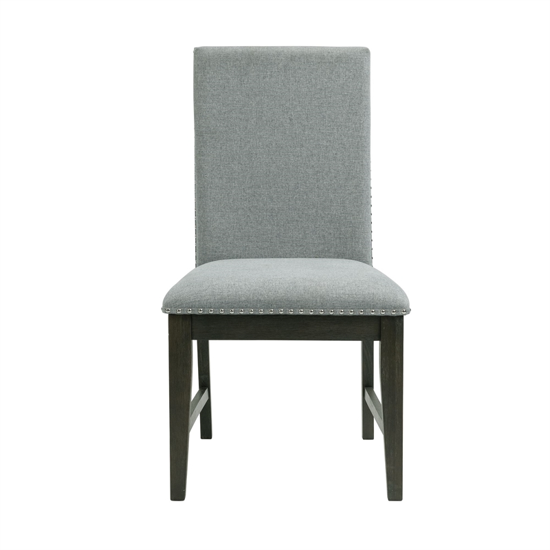 Pemberly Row 5PC Standard Height Dining Set-Table and Four Side Chairs in Gray