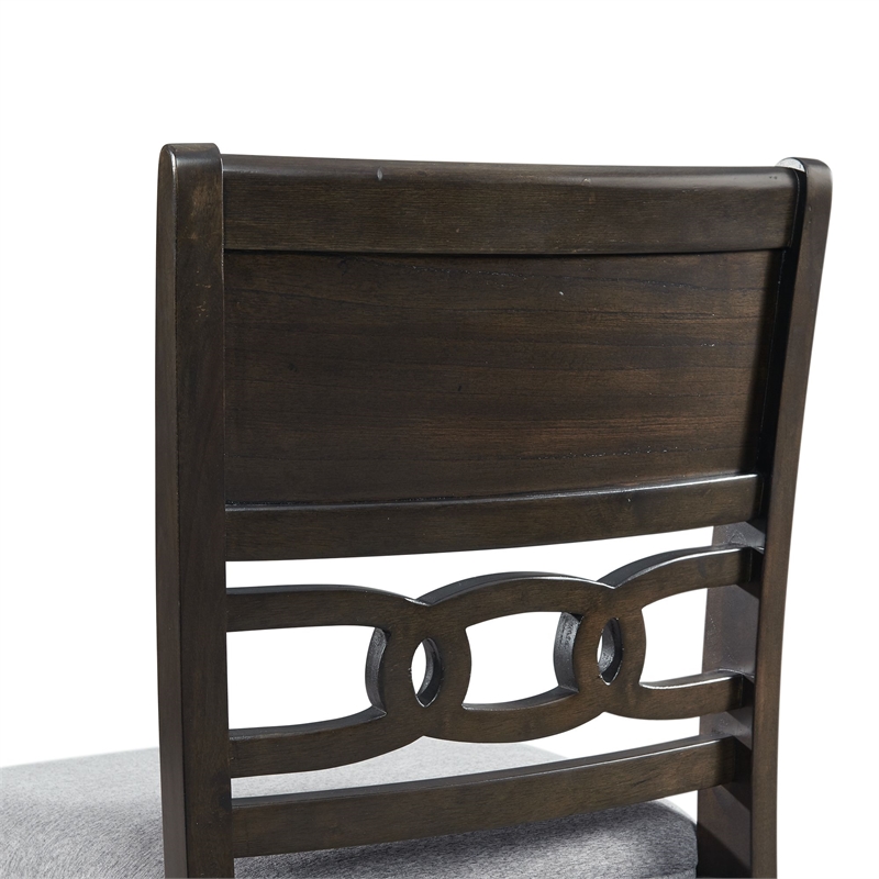 Pemberly Row Counter Height 5PC Dining Set-Table and Four Side Chairs in Walnut