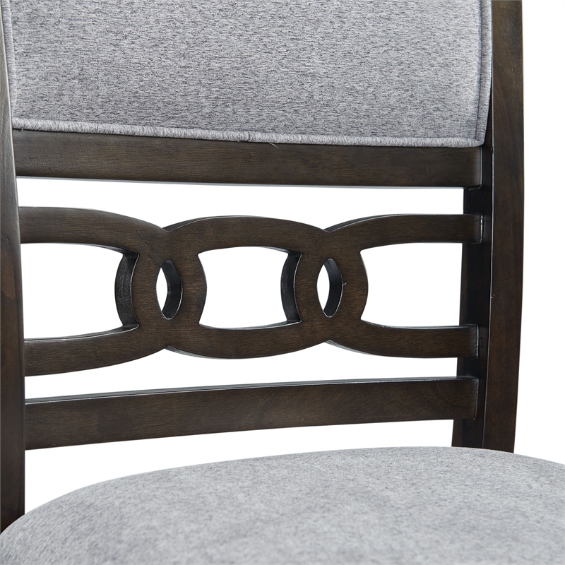 Pemberly Row Counter Height 5PC Dining Set-Table and Four Side Chairs in Walnut