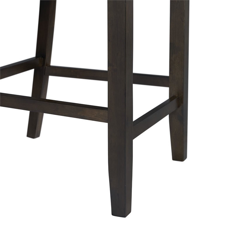 Pemberly Row Counter Height 5PC Dining Set-Table and Four Side Chairs in Walnut