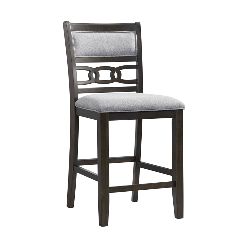 Pemberly Row Counter Height 5PC Dining Set-Table and Four Side Chairs in Walnut
