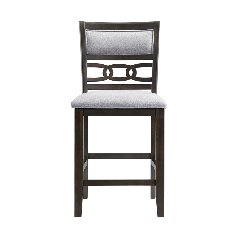 Pemberly Row Counter Height 5PC Dining Set-Table and Four Side Chairs in Walnut