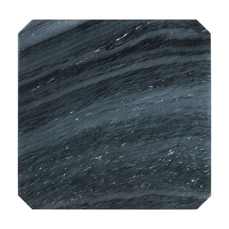 Pemberly Row 5PC Counter Height Dining Table Set with 4 Gray Velvet Chairs