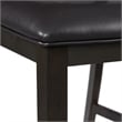 Pemberly Row Counter Height 5PC Dining table Set with 4 Faux Leather Side Chairs