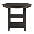 Pemberly Row Counter Height 5PC Dining table Set with 4 Faux Leather Side Chairs