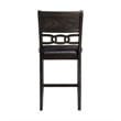 Pemberly Row Counter Height 5PC Dining table Set with 4 Faux Leather Side Chairs