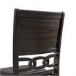 Pemberly Row Standard Height 5PC Dining Table Set w/ 4 Faux Leather Side Chairs