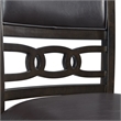 Pemberly Row Standard Height 5PC Dining Table Set w/ 4 Faux Leather Side Chairs
